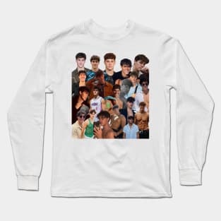 noah beck photo collage Long Sleeve T-Shirt